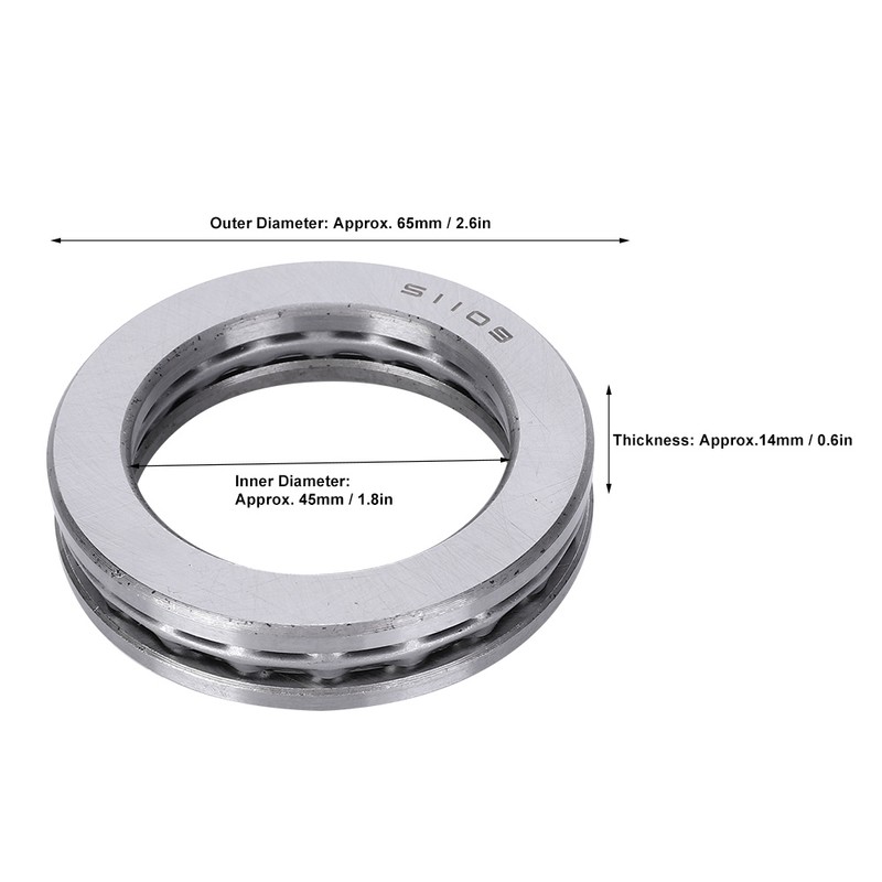 Axial Thrust Ball Bearing High Accuracy Plane Pressure Industrial Accessories
