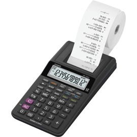 Casio HR-10RC Mini Desktop Printing Calculator | Portable | 12-Digit Display | One-Color Printer | Tax & Currency | Ideal for Taxes, Bookkeeping & Accounting Tasks