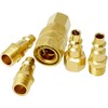 Woostars 5pcs Air Coupler and Plug Kit，1/4 Inch NPT Industrial