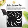 10W Solar Panel Exhaust Fan Waterproof Solar Powered Attic Ventilator