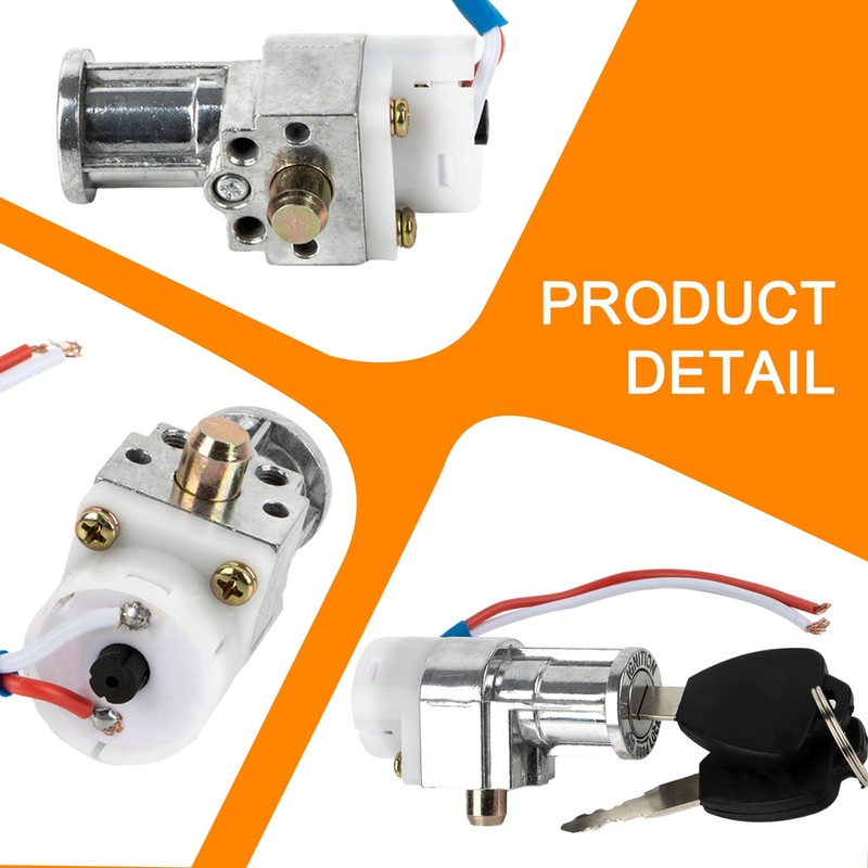 PSLER Big Head Key Switch, Heavy Duty E-Bike Battery Lock