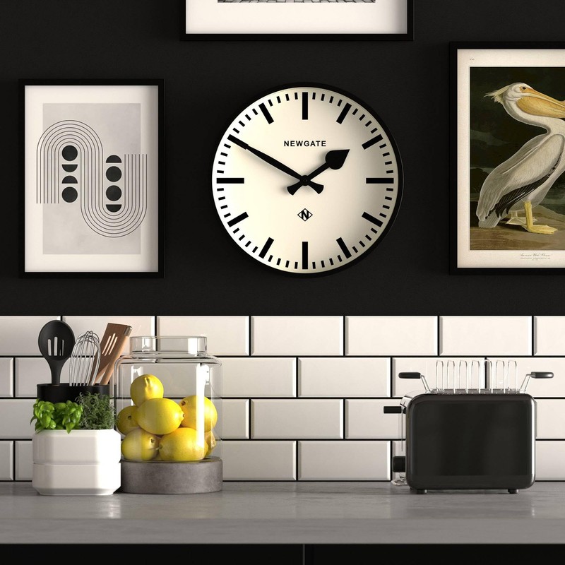 NEWGATE® Number Three Railway Wall Clock | Retro Inspired Modern