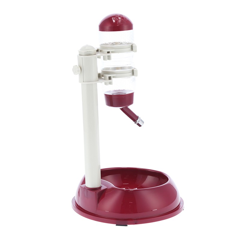 Pet Lift Drinking Fountain Food Automatic Feeding Dog Water Dispenser