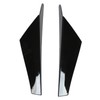 2pcs Rear Window Side Spoiler ABS Glossy Black Wing Trim