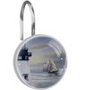 Nautical Lighthouse Decorative Shower Curtain Hooks Rings Set of 12