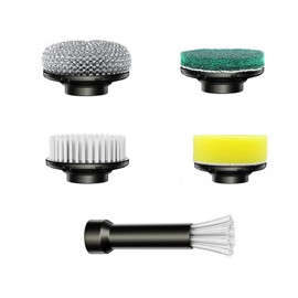qimedo Handheld Scrubber Q4 Replacement Brush Head, 5-in-1 Spin Scrubber Replacement Brush Heads for qimedo