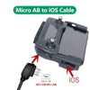 Hanatora 3.66 Inch Micro AB to iOS Remote Controller Cable