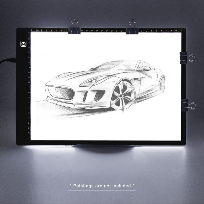 SevenFish Diamond Painting Accessories A4 Light Pad, Upgraded Light Board