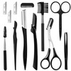 12Pcs Eyebrow Kit Eyebrow Trimming Set Eyebrow Grooming Kit with