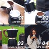 Moka Pot Espresso Coffee Maker and Manual Coffee Bean Grinder,