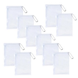 Craft Pouch Candy Bags with Ball Chain, Hand Size, Small Item Holder, Craft Supplies, Accessories, 10pcs PVC Made, Fade Resistant, Clear, Mini, Zippered Bags, Jewelry Storage Seal, Packaging Bags