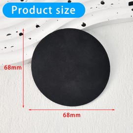 CGEAMDY 4 Stück Auto Getränkehalter Insert Matte, Auto Getränkehalter Anti-Rutsch Pad, Autos Wasseruntersetzer, KFZ Auto Trinkhalter Cupholder Dosenhalter Matte Wildleder, Auto-Innenzubehör(Schwarz)