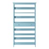 Convenience Concepts Oxford 5 Tier Bookcase with Drawer, Sea Foam