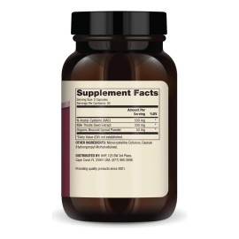 Dr. Mercola Nac 500mg Con Cardo Mariano Antioxidantes Salud