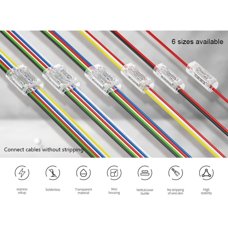 Masterwon Wire Connectors Quick Connect Terminal Block - 3-Pin Electrical