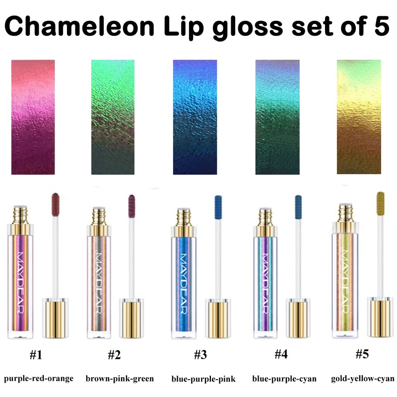 Maydear 5 Colors Chameleon Lipstick Long Lasting Waterproof Colorful