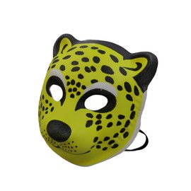 FixtureDisplays PVC Mask Costume Accessory Child Kids Adult Jungle Animal Holloween - Cheetah