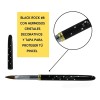Mc Nails black rock pincel kolinsky black #8 manicure uñas