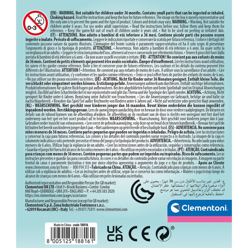 Clementoni 18816 Nail Set, Multicoloured, S