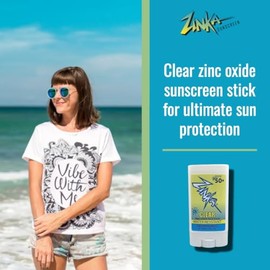 Zinka Clear Zinc Oxide Sunscreen Stick SPF 50 15ml (14g)