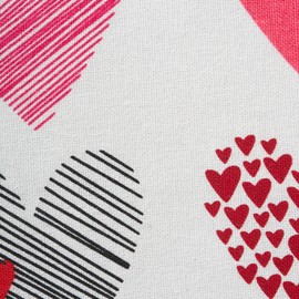 DII Valentine's Day Table Top Collection, Table Runner, 14x108, Hearts Collage