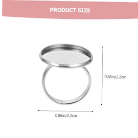 Operitacx Edelstahlsockel 10er-set Verstellbarer Kompaktes Tablett Zur Schmuckherstellung