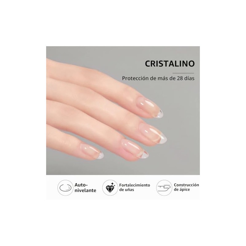 GAOY- Gel constructor transparente para uñas, fortalecedor de uñas de