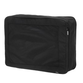 QUARKZMAN Compression Pack Cube for Suitcases 45 x 34 x 13 cm Lightweight Luggage Organisers Bag Travel Essentials Compression Bag for Hand Luggage, Black