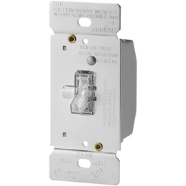 EATON Wiring TI306L-K 600-Watt 120-Volt Single-Pole/3-way Lighted Incandescent/Halogen Toggle Dimmer with Non-Preset