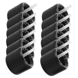 Ipetboom 20pcs Airtight Essential Oil Dropper Lids Slip Flat Top Caps for Cosmetics Bottles Space Saving Plastic Sealing Lids for Efficient Storage and Organization