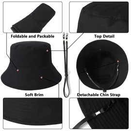 TAGVO XX-Large Bucket Hat, Unisex Big Reversible Cotton Bucket Sun Hats, Oversized Double Sided UV Protection Fishing Hat for Holidays Fishing Hiking