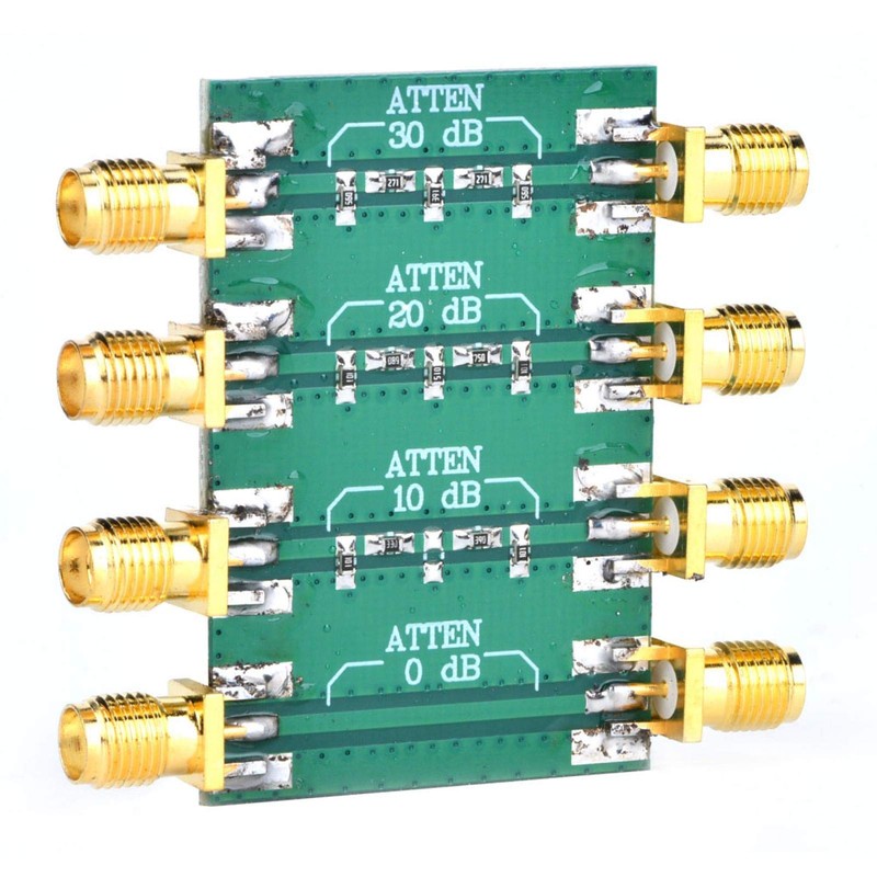 50Ω RF Attenuator, SMA Double Female Head DC-4.0GHz, for Electronic