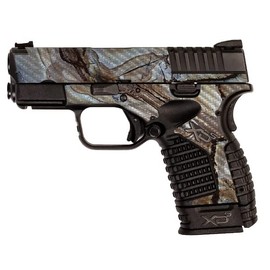 MightySkins Carbon Fiber Skin Compatible with Springfield XDS 3.3 - Brown Marble | Protective, Durable Textured Carbon Fiber Finish | Easy to Apply, Remove, and Change Styles | Made in The USA