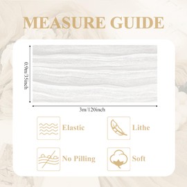 Asee'm Table Runner Cheesecloth 10FT Ivory Boho Gauze Fabric Rustic Sheer Cheese Cloth Runners for Wedding Bridal Shower Party Decoration