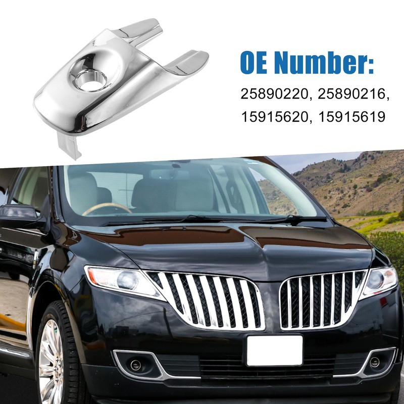 A ABSOPRO Front Left Exterior Door Handle Lock Cover Cap