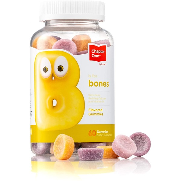 Chapter Calcium with Vitamin D3 Gummies, Bone Building Chewable Gummies,