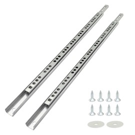 Marvexi 13.5" Small Narrow Drawer Rails Two Way Ball Bearing Drawer Slides,1 Pair 13-1/2Inch Metal Slim Drawer Slides 2Pcs