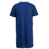 Henry Terre Men's Short-Sleeved Nightdress with Diamond Flower Chest Pocket