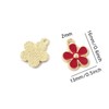 Honbay 24 colgantes de flores esmaltadas para hacer joyas o