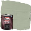 Glidden Total Exterior Paint & Primer All-in-One, Gargoyle/Green, Semi-Gloss, 1
