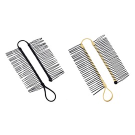 Hsthe Sea 2pcs Stretchy Hair Accessories 30 Tooth Banana Comb Clips Vintage Banana Hair Clips for Thick Wavy Kinky Natural Curly Hair