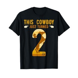 Cowboy 2nd Birthday Party Rodeo Hat Horse Lover Ranch Theme T-Shirt