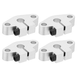 PATIKIL SHF10 Aluminum Linear Motion Rod Rail Clamping Guide Support, 4 Pcs for 10mm Dia Shaft