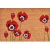 Calloway Mills Red Poppies Doormat 17" x 29"