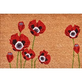 Calloway Mills Red Poppies Doormat 17" x 29"