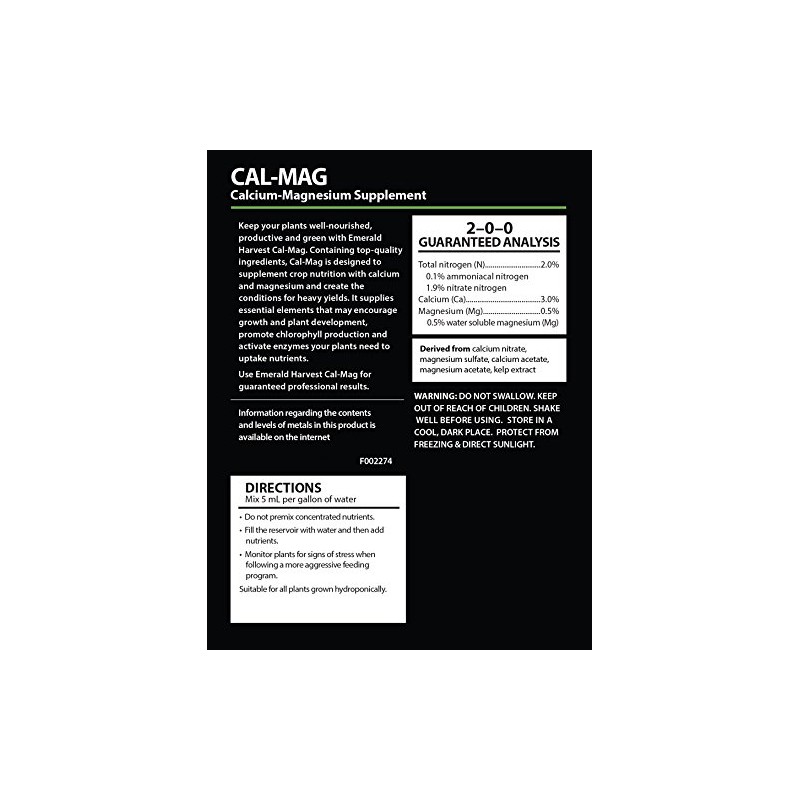 Emerald Harvest 723955 Cal-Mag Calcium-Magnesium Supplement, 9.46 L