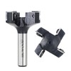 Slab Flattening Router Bit 1/2 Shank, 4-Flute 2" Cutting Dia,