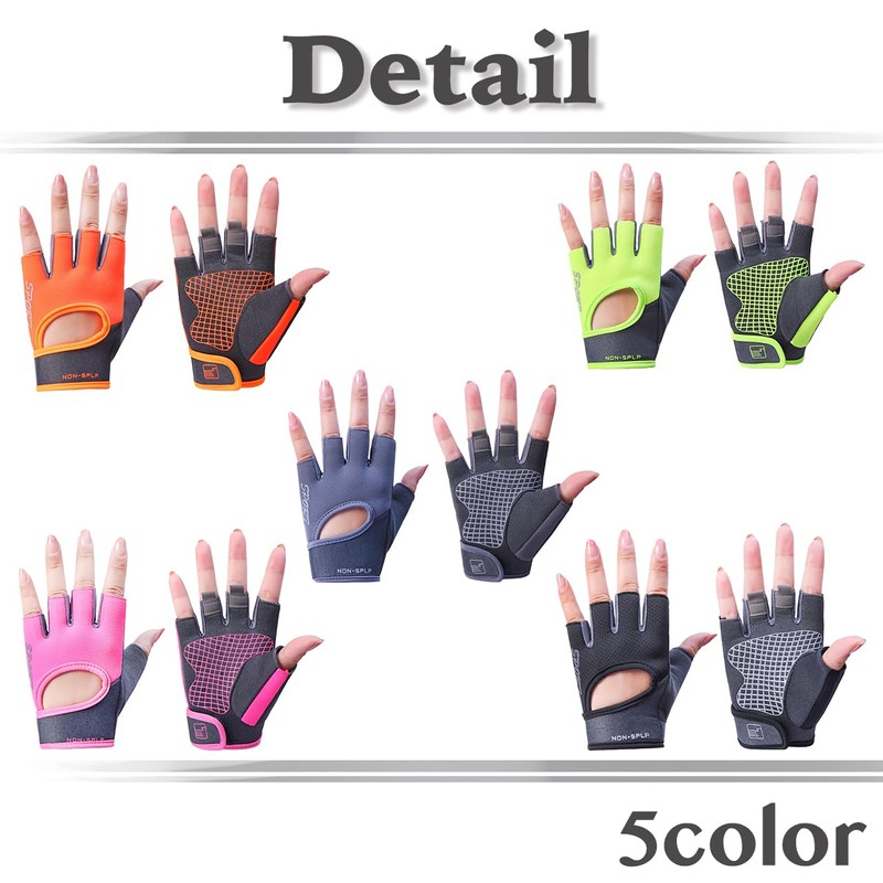 [ホワイトファング] グローブ ハーフフィンガー フィットネス トレーニング 滑り止め メンズ レディース NT364(グリーン)