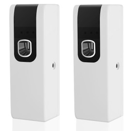 Ripeng 2 Pack Automatic Air Freshener Spray Dispenser, Compatible with 5.51 "x 2.6" Air Freshener Cans, Wall Mounted/free Standing for Home and Commercial Use, Adjustable Scent Release Setting