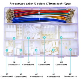 JTSNERU Molex KK 396 3.96mm Connector with 20AWG Premium Pre-Crimped Cables, KK 156 2P 3P 4P 5P 6P 7P 8P 9P 10P Housing (JTS-CH396)